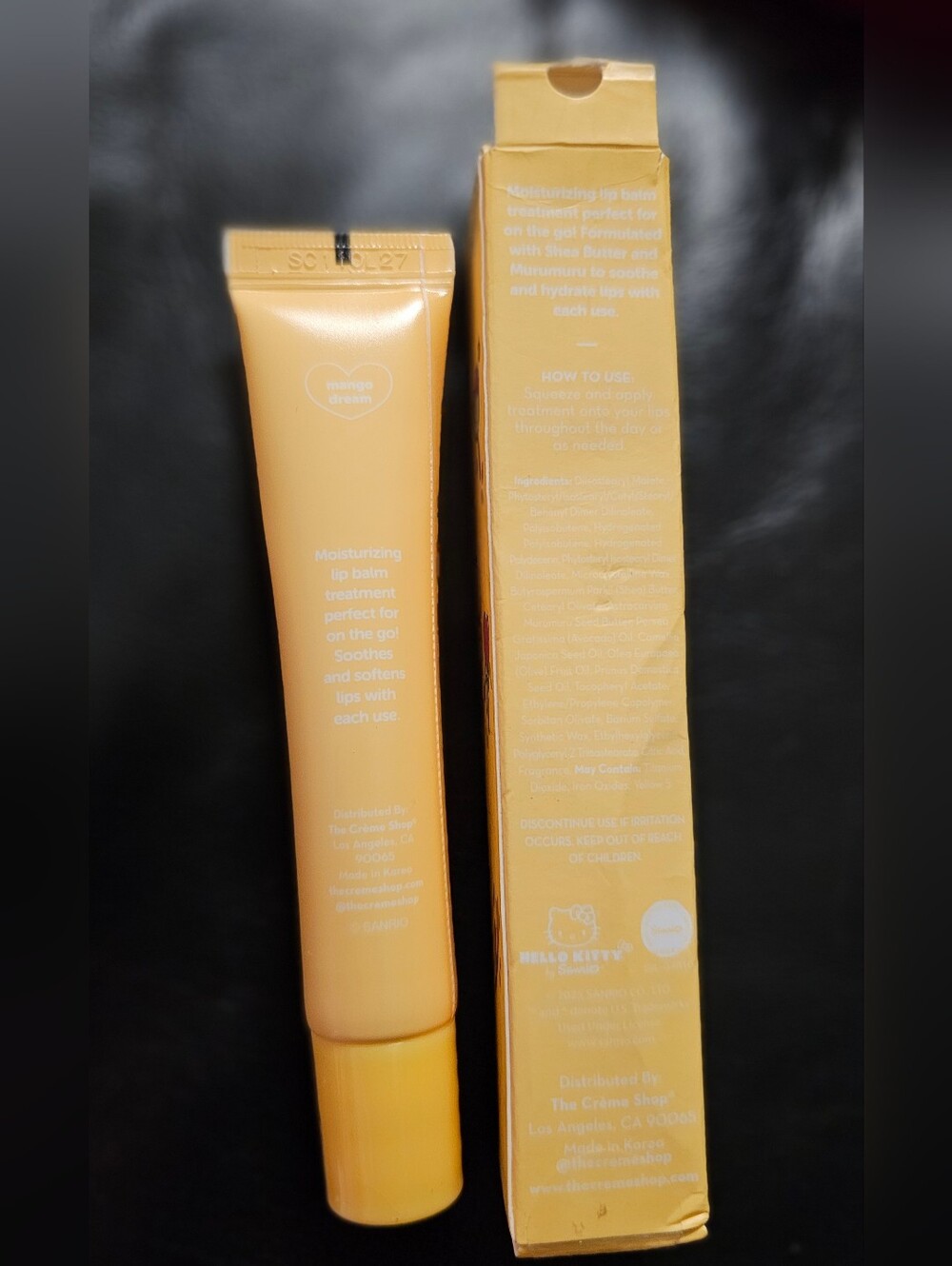 Creme Shop X Hello Kitty Moisture Remedy Lip Balm Mango Dream Full Size NWT - Picture 5 of 7